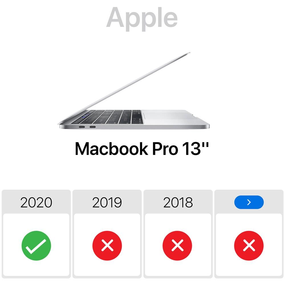 Cover Apple Macbook Pro 13'' 2020 Integrale Rigida Contorno Morbido Grigio - Foto 2