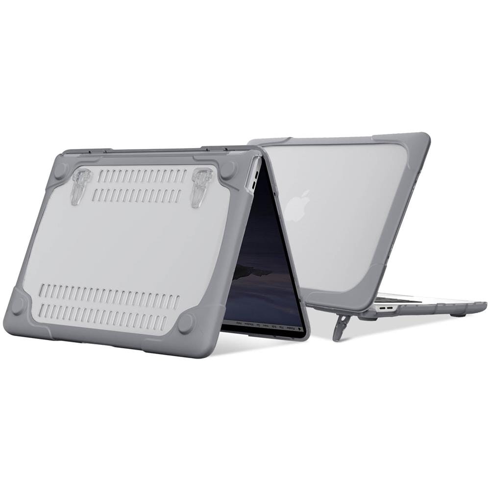 Cover Apple Macbook Pro 13'' 2020 Integrale Rigida Contorno Morbido Grigio - Foto 1