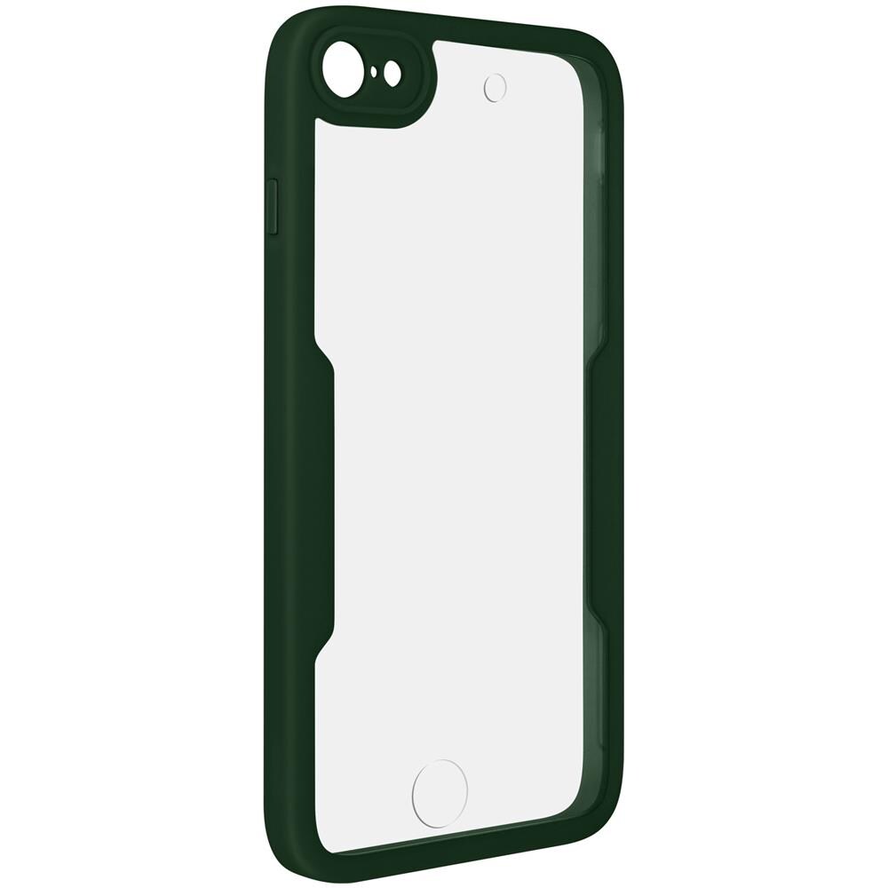Cover Iphone 7 / 8 / Se 2020 Retro Plexiglass Fronte Polimero Bordo Verde - Foto 2