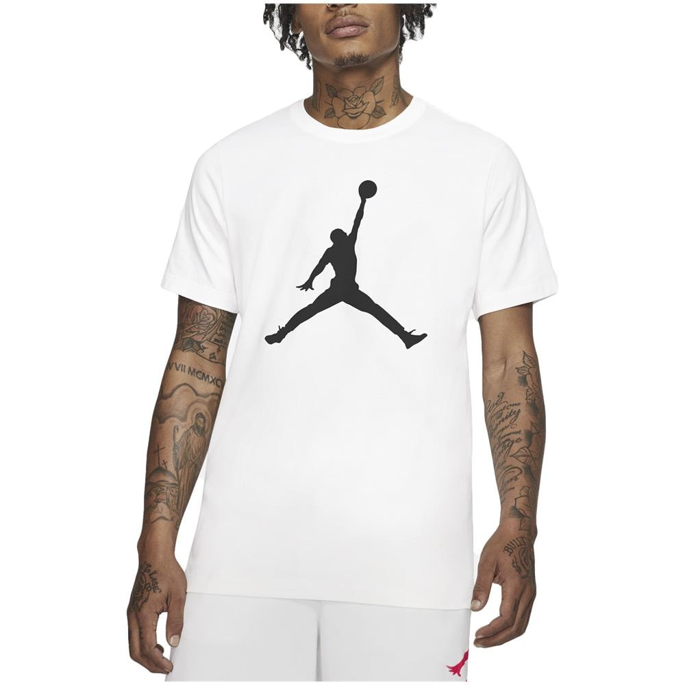 T-shirt Da Uomo Jumpman Logo Bianca Taglia L Cod Cj0921-100 - Foto 1