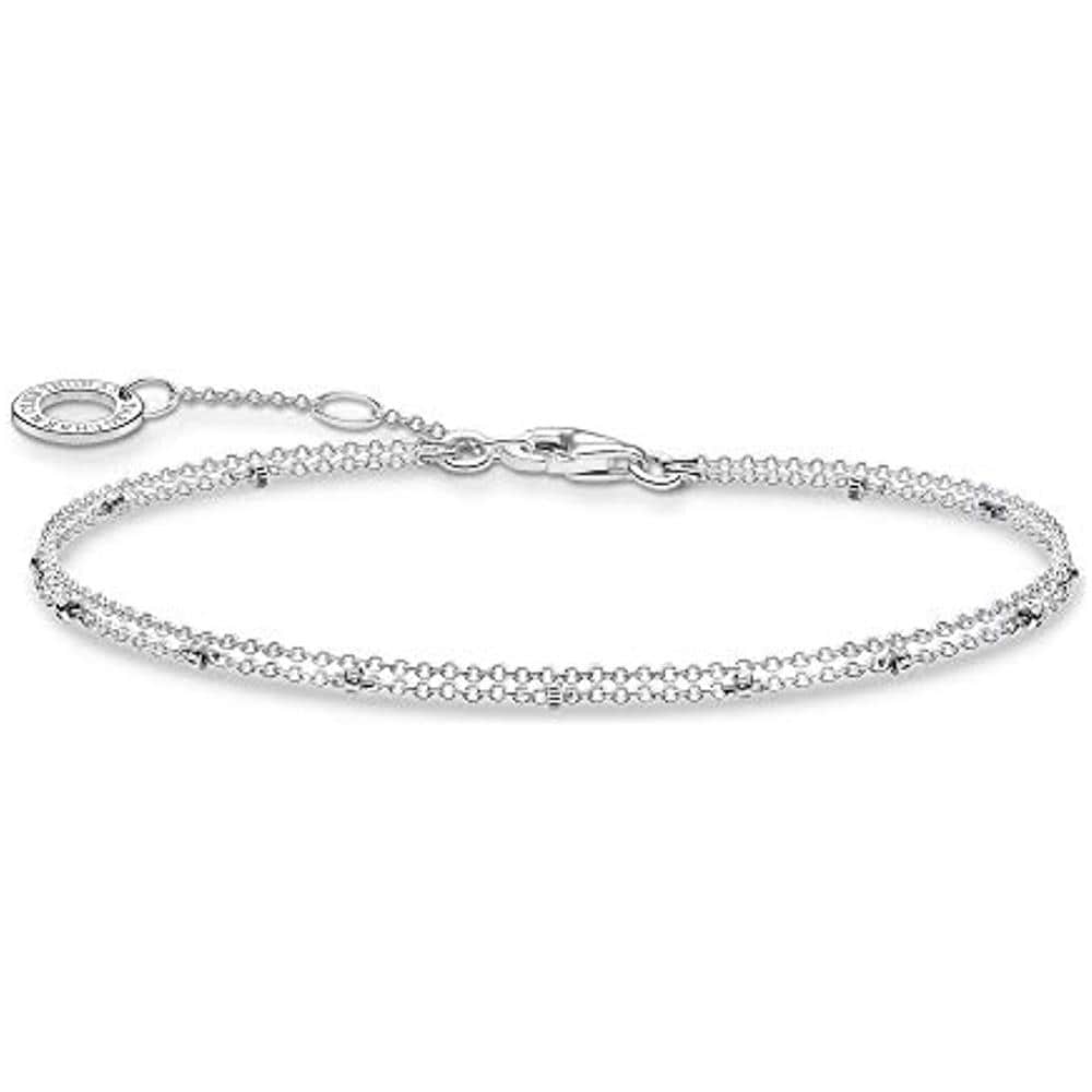 , Braccialetto Doppio In Argento Sterling 925, Lunghezza 16-19 Cm (1)  - Foto 1