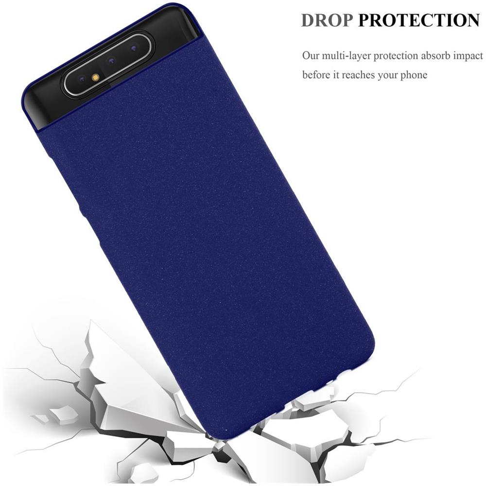 Custodia Compatibile Con Samsung Galaxy A80 / A90 5g In Frost Blu Scuro - Coperchio Protettivo In Silicone Tpu Flessibile - Foto 7