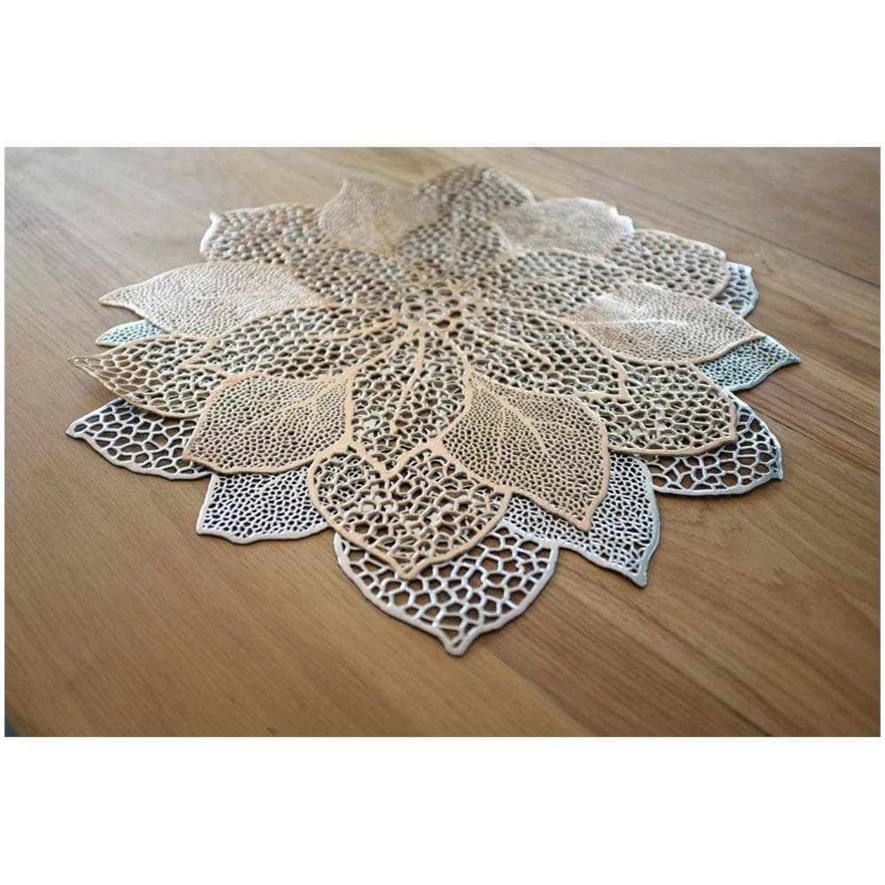 Cuscinetto Flower, 46 Cm, Colore Oro - Foto 3