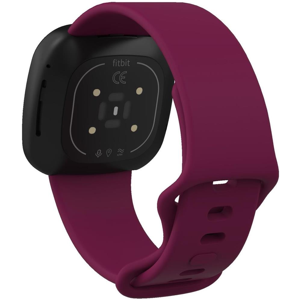 Bracciale Fitbit Versa 3/fitbit Sense In Silicone Bordeaux (s) - Foto 2