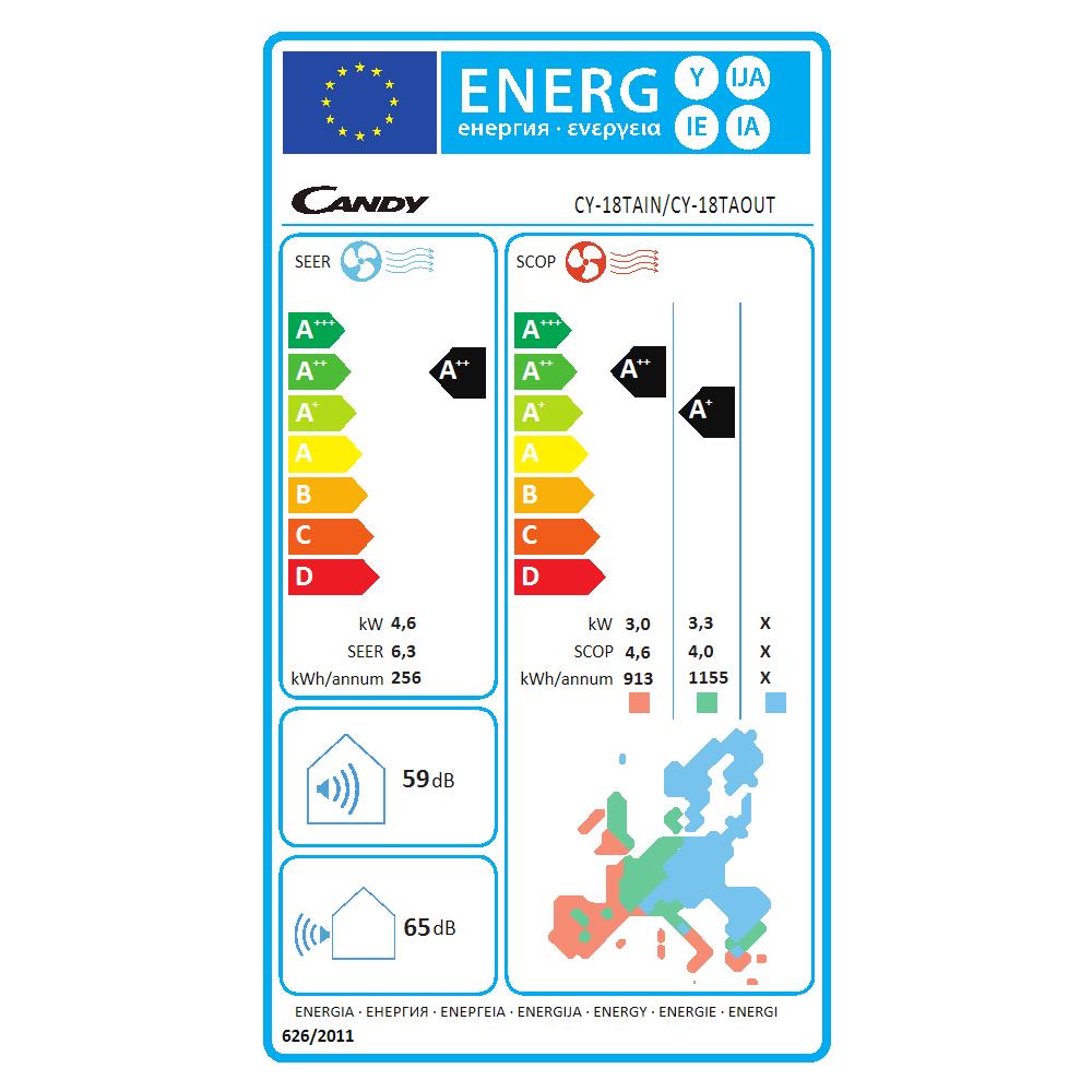 Condizionatore Fisso Monosplit 35013050P Potenza 18000 BTU /H Classe A++ /A+ Inverter e Wi-Fi - Foto 2