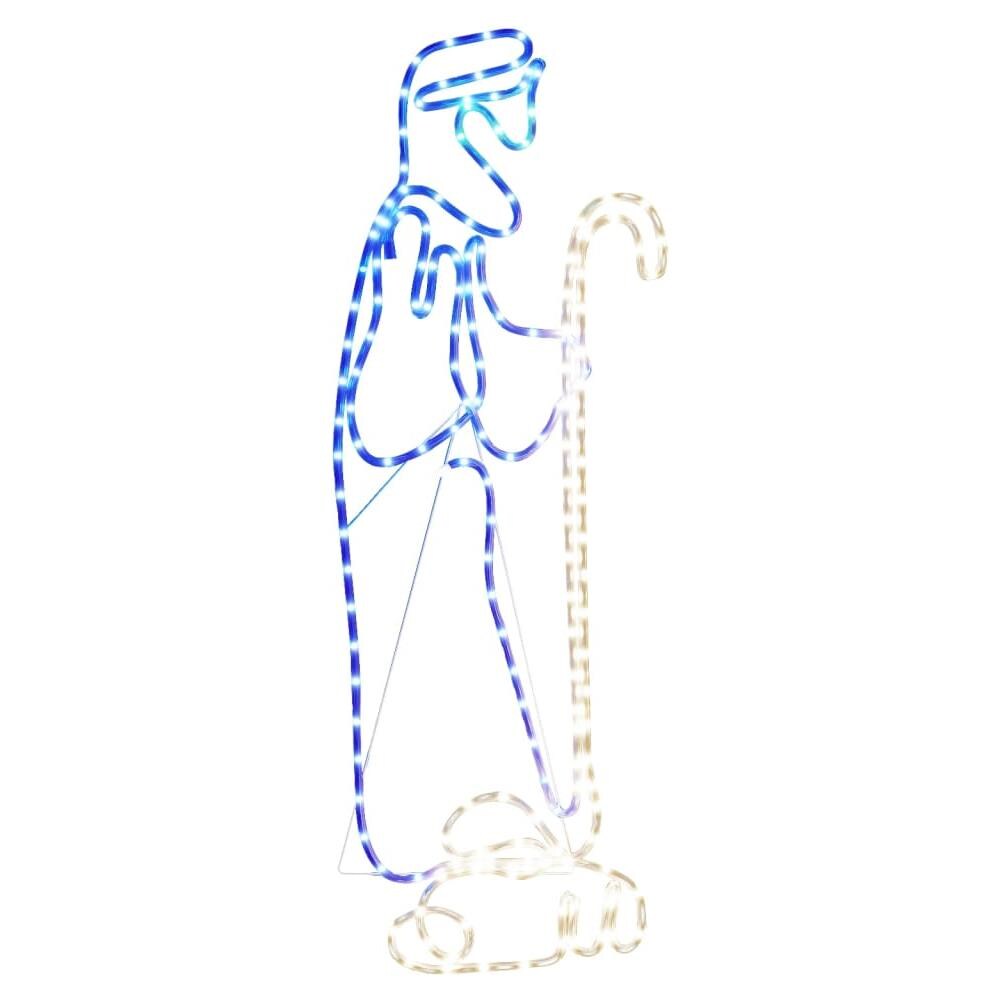 VidaXL Figura Natalizia Dei Tre Re Magi Con 504 LED – Decorazione Luminosa Da Esterno 99,5x45,5 Cm, Effetto Speciale