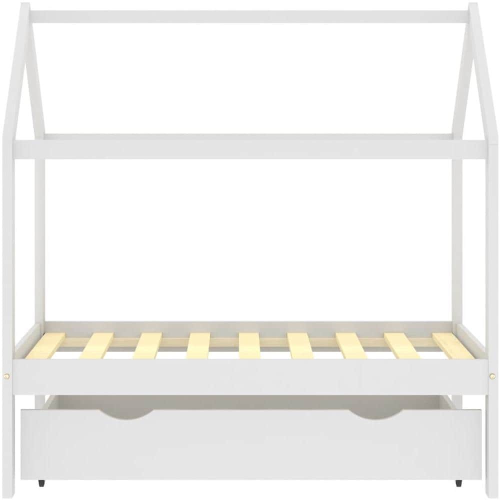 Giroletto Per Bambini Cassetto Bianco In Pino Massello 70x140cm - Foto 3