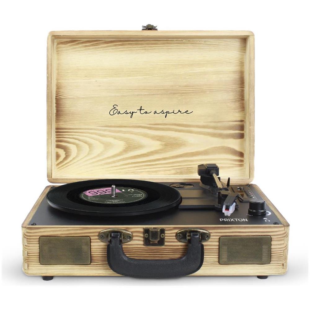 Giradischi Vintage VC400 Lettore e Convertitore di Vinili Bluetooth USB Radio FM 2 Altoparlanti Integrati Colore Legno - Foto 1