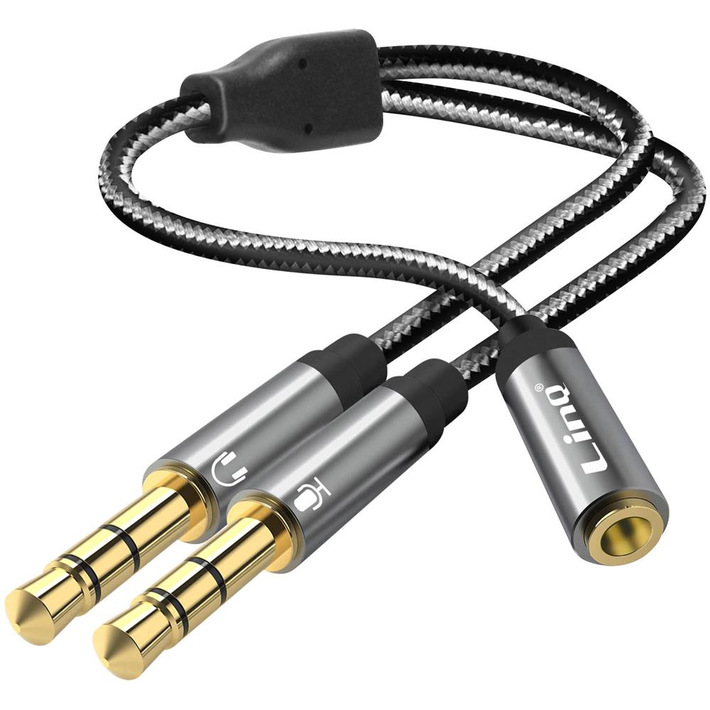 Adattatore Splitter Audio Da Jack 3,5 Mm Femmina A 2x 3,5 Mm Maschio - Foto 1