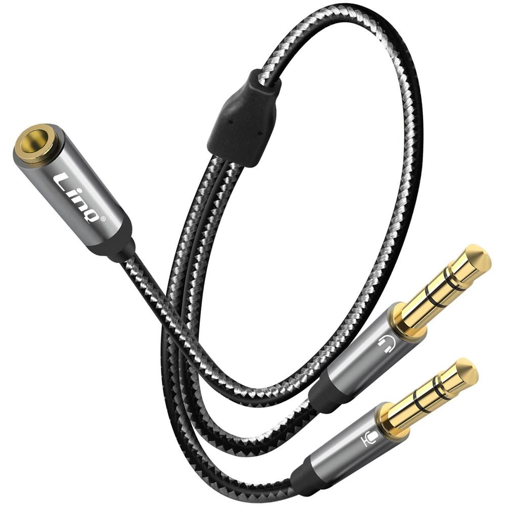 Adattatore Splitter Audio Da Jack 3,5 Mm Femmina A 2x 3,5 Mm Maschio - Foto 5