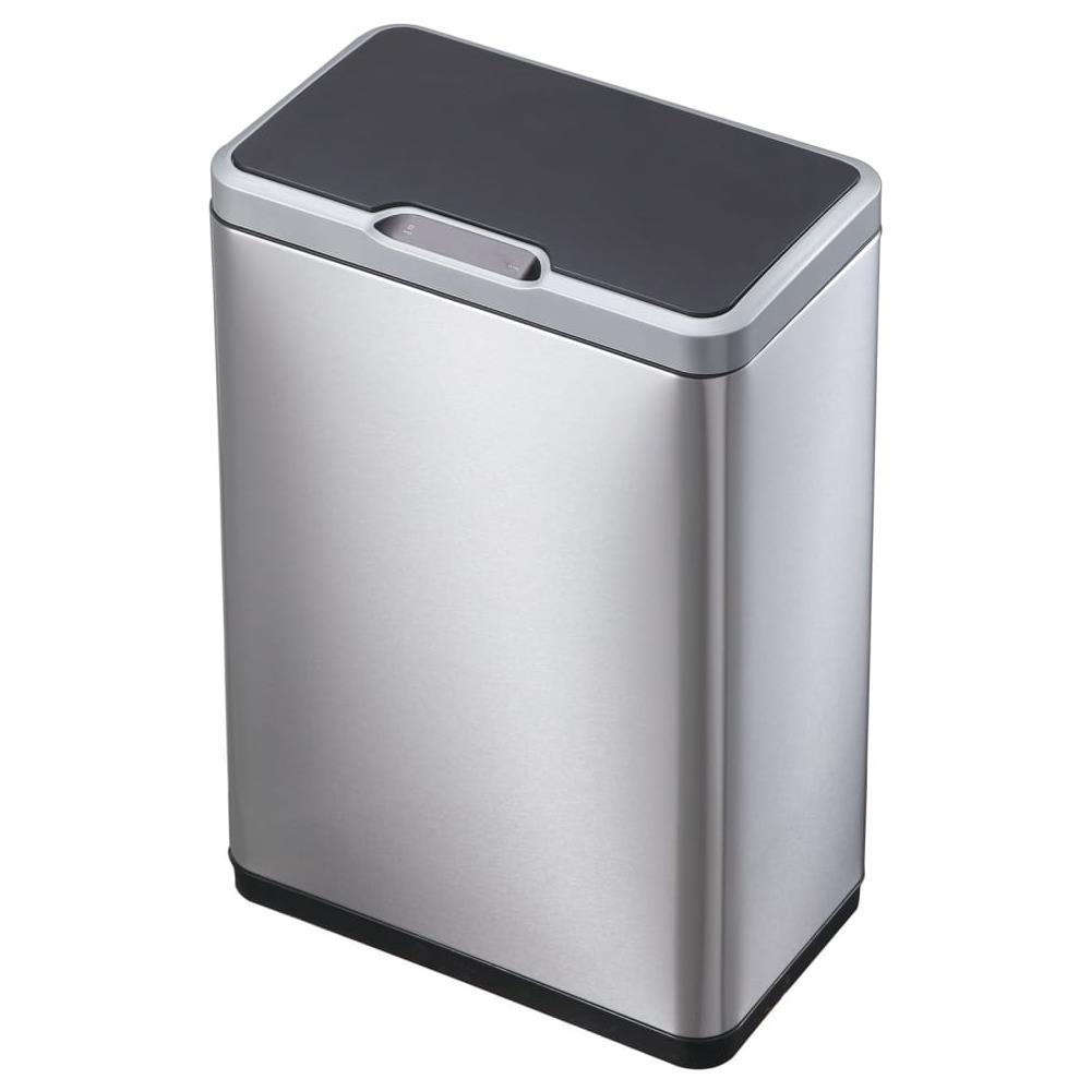 Pattumiera con Sensore Mirage 2x20 L Argento Opaco - Foto 2