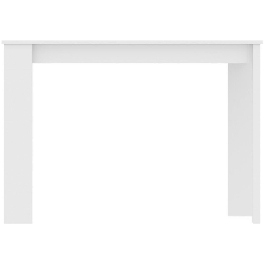 Tavolo Fisso Badile, Tavolo Da Pranzo Multiuso, Tavolo Rettangolare Da Cucina O Sala Da Pranzo, 110x67h77 Cm, Bianco - Foto 4