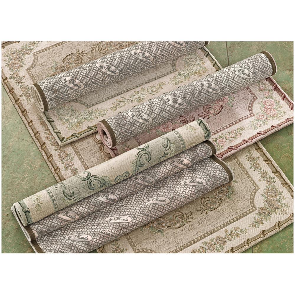 Tappeto Velour Antiscivolo Disegno Oper&agrave; By Suardi Rotondo diam. 200 Verde - Foto 2