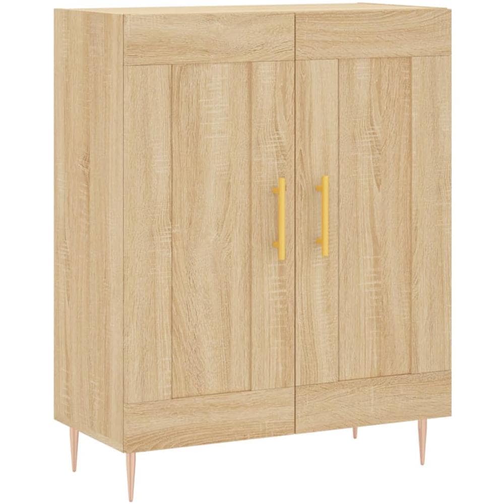 Credenza Rovere Sonoma 69,5x34x90 Cm In Legno Multistrato - Foto 2