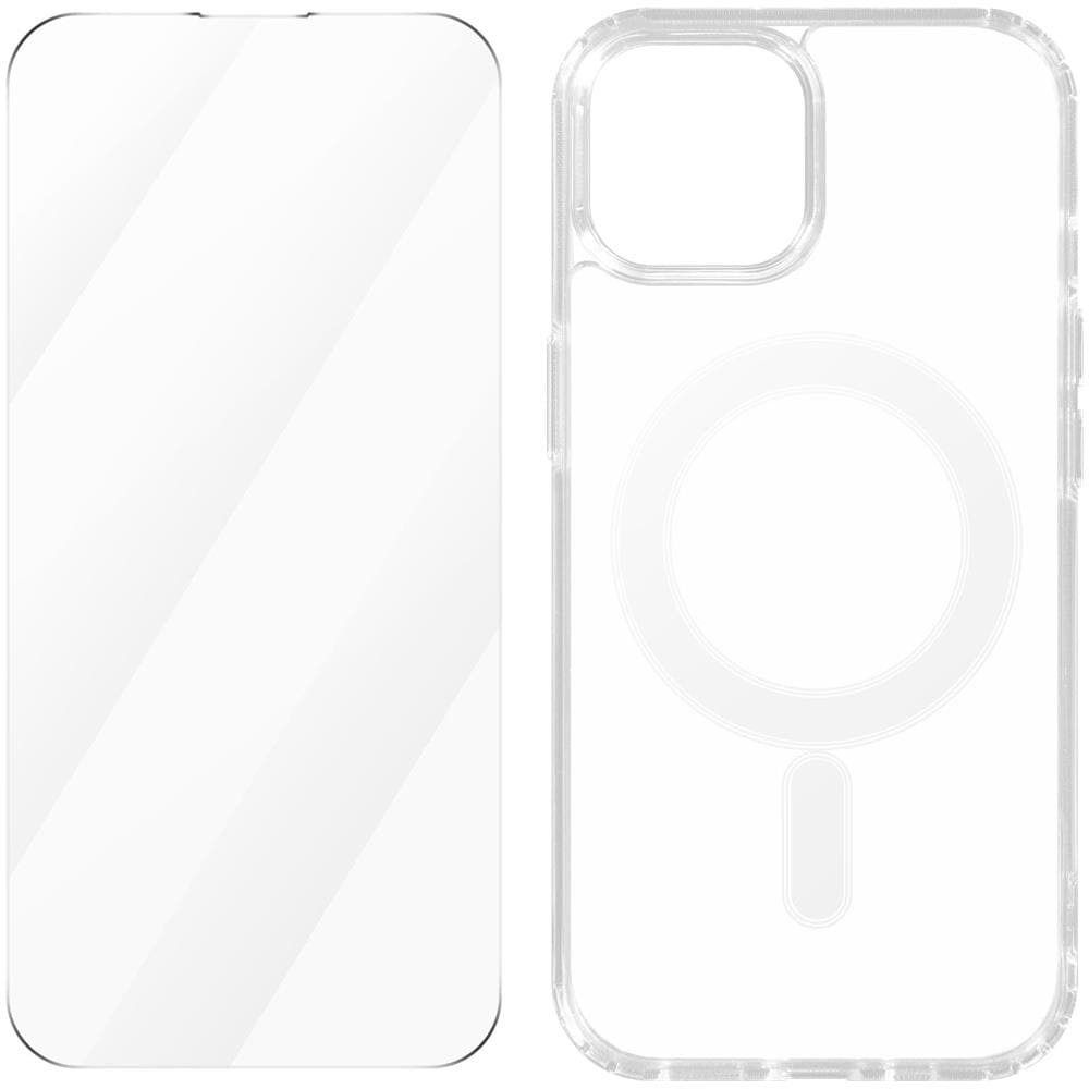 Pack Di Protezione Iphone 15 Plus Cover Magsafe Pellicola Trasparente - Foto 2