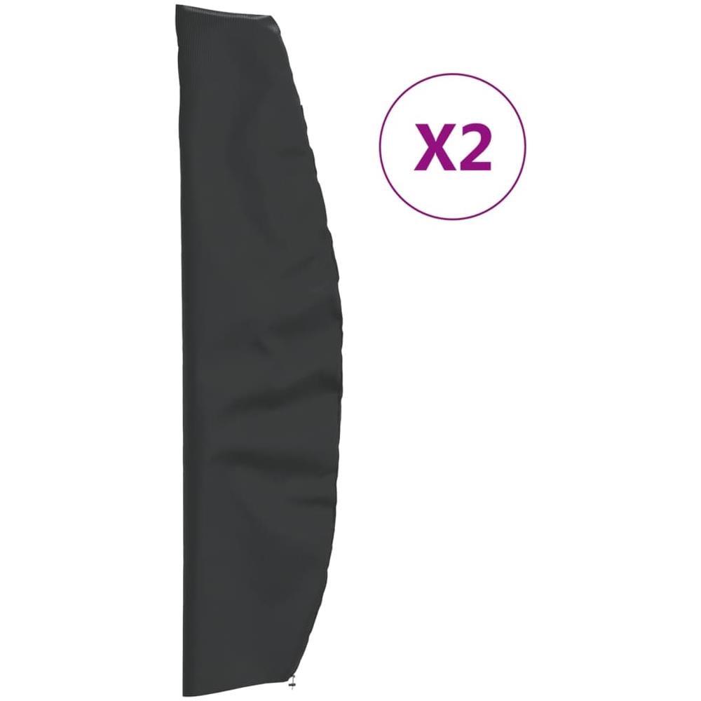 Coperture Ombrellone Giardino 2pz 265x50/70/40 Cm 420d Oxford - Foto 1