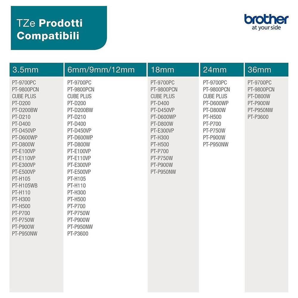 TZe 241 - Nastro laminato - nero su bianco - Rotolo (1,8 cm x  - Foto 6