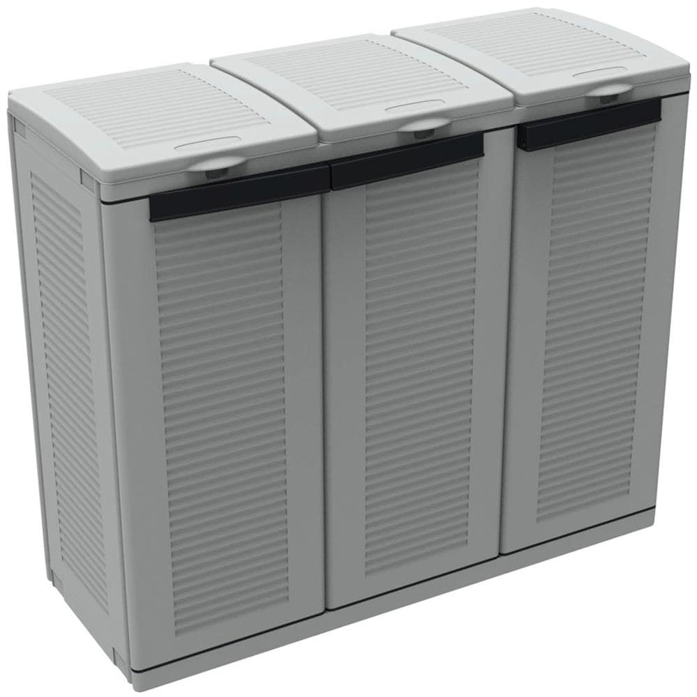 Armadio Ecocab 3 raccolta differenziata L102 x P39 x H88,7 - Foto 2