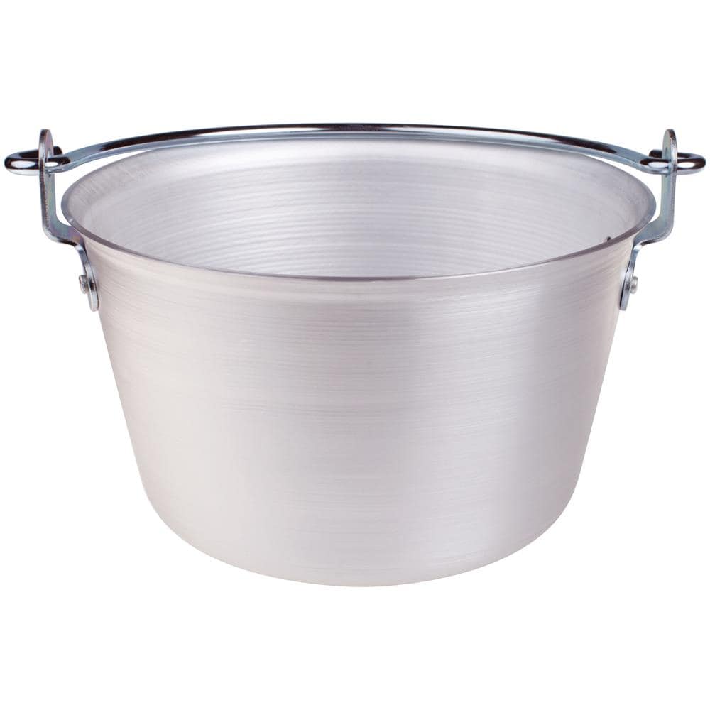 Paiolo per Polenta con Manico ad Arco Diametro 38 cm - Linea Alluminio 3 mm - Foto 4