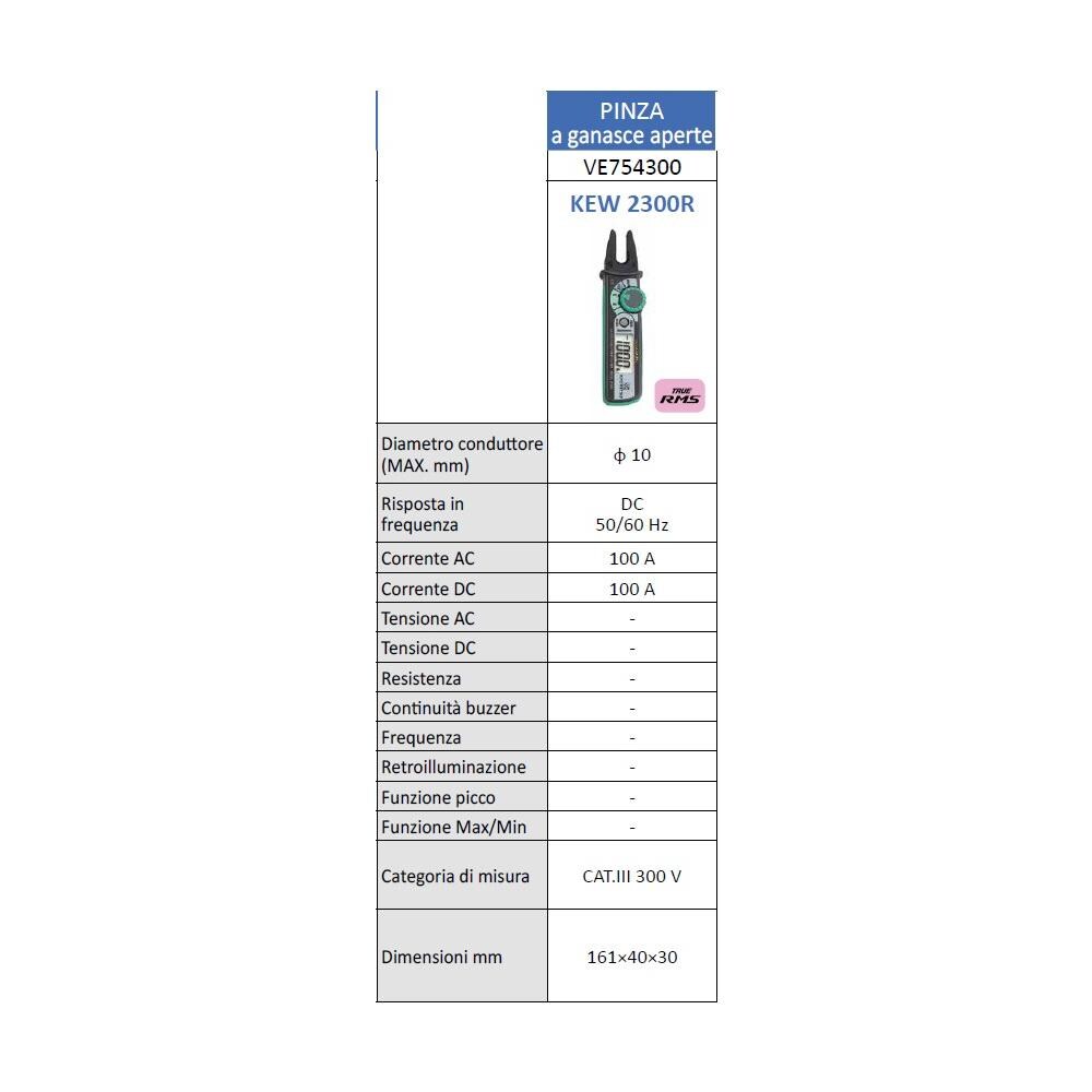 Pinza Amperometrica Digitale Kew 2300r Ve754300 - Foto 3