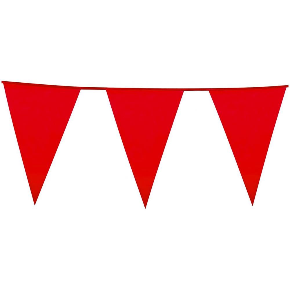 Ghirlanda Con Bandierine Rosse Taglia Unica - Foto 1