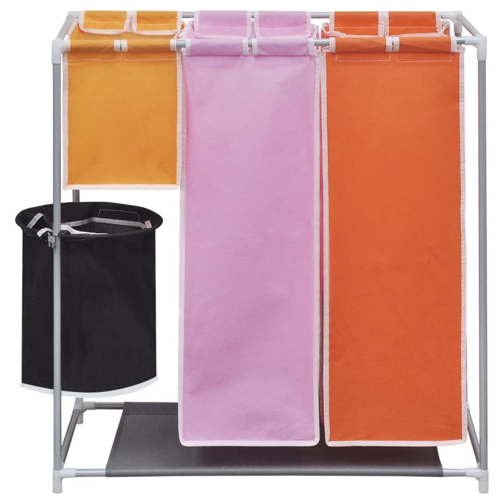 3-section Porta Biancheria Da Lavanderia + Cestino - Foto 2