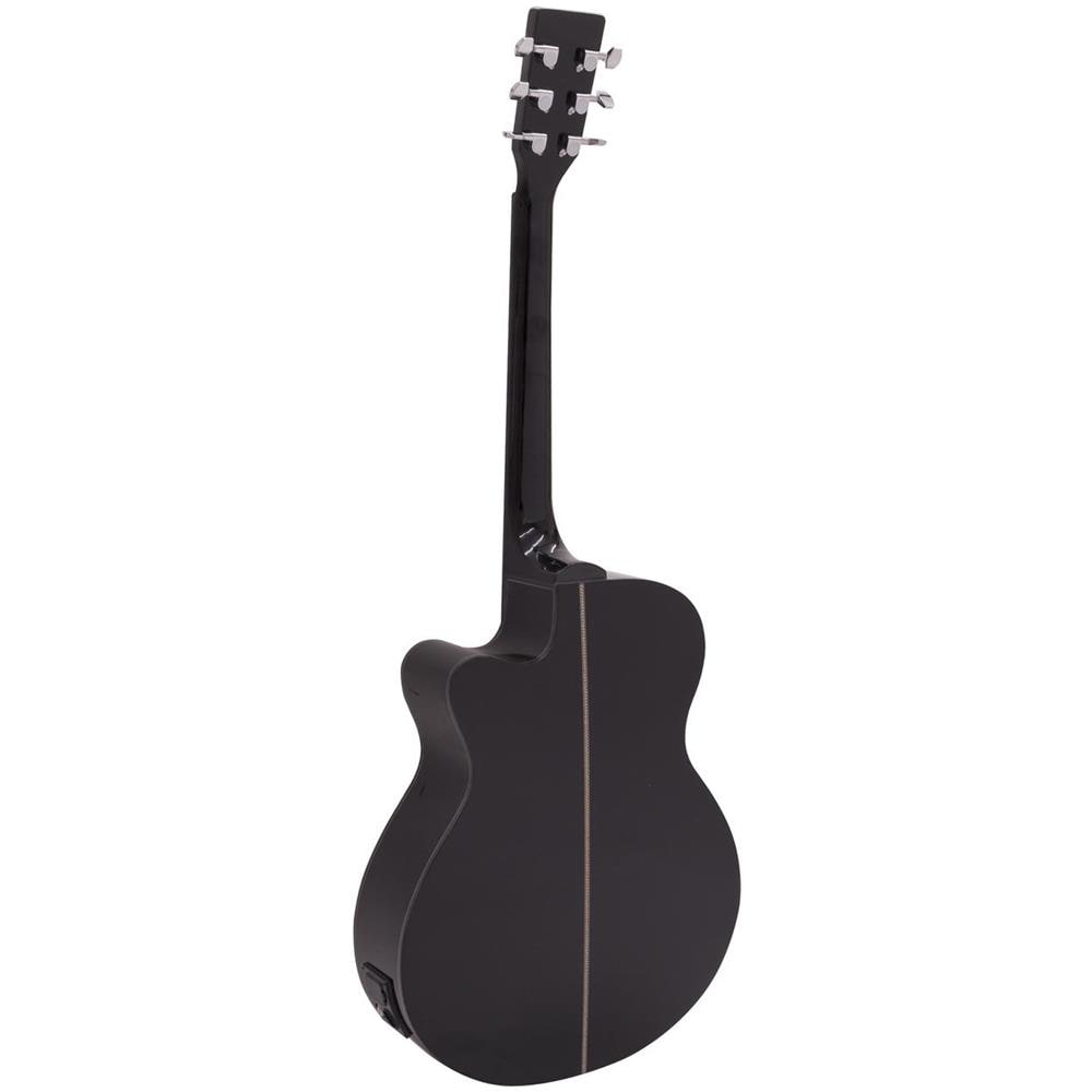 Chitarra Elettro Acustica Western Aw-400 Colore Nero - Foto 2