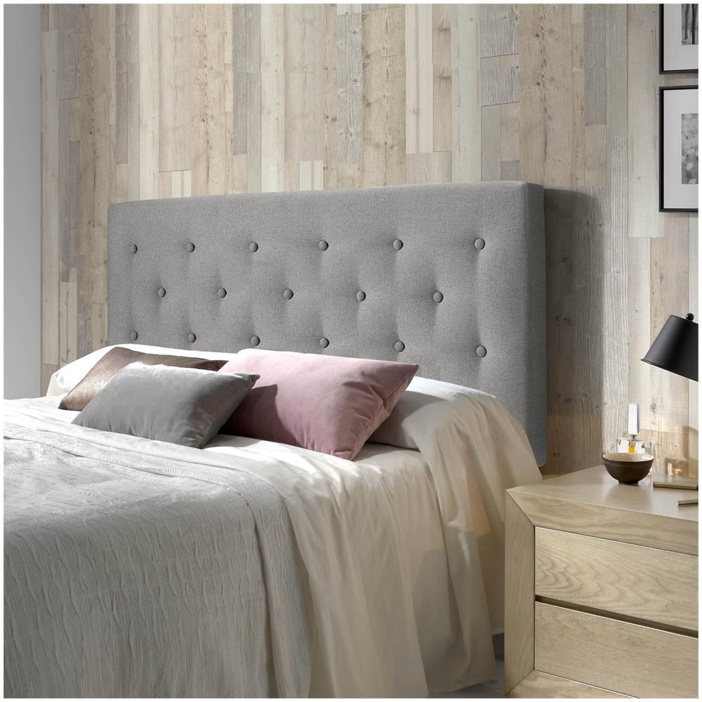 Testiera Di Letto Di Tessuto Oslo 150x60, Grigio - Foto 4