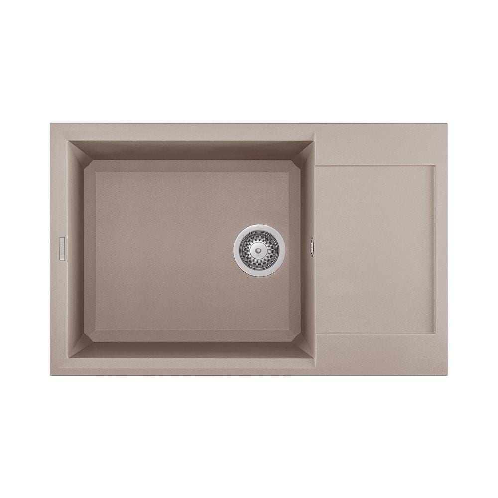 Lavello Easy 310 Granitek 78x50 cm 1 vasca con gocciolatoio Colore Tortora 43 - Foto 1