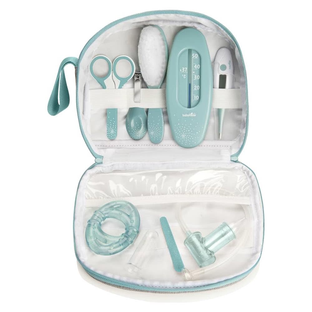 Kit Per La Cura Del Bambino Aqua 9 Pz Grigio E Blu - Foto 1