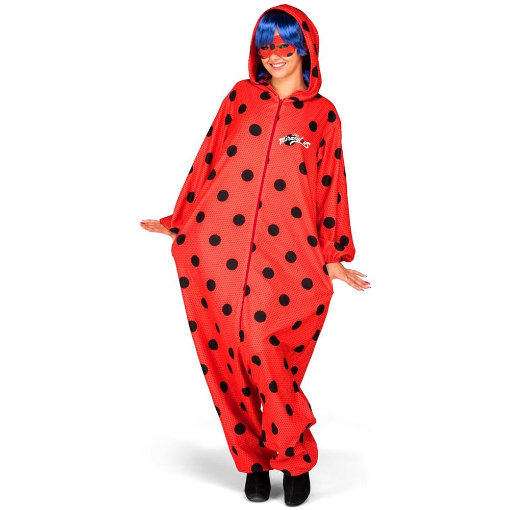 Costume Tuta Ladybug Adulto - Taglia: Xs - Foto 1