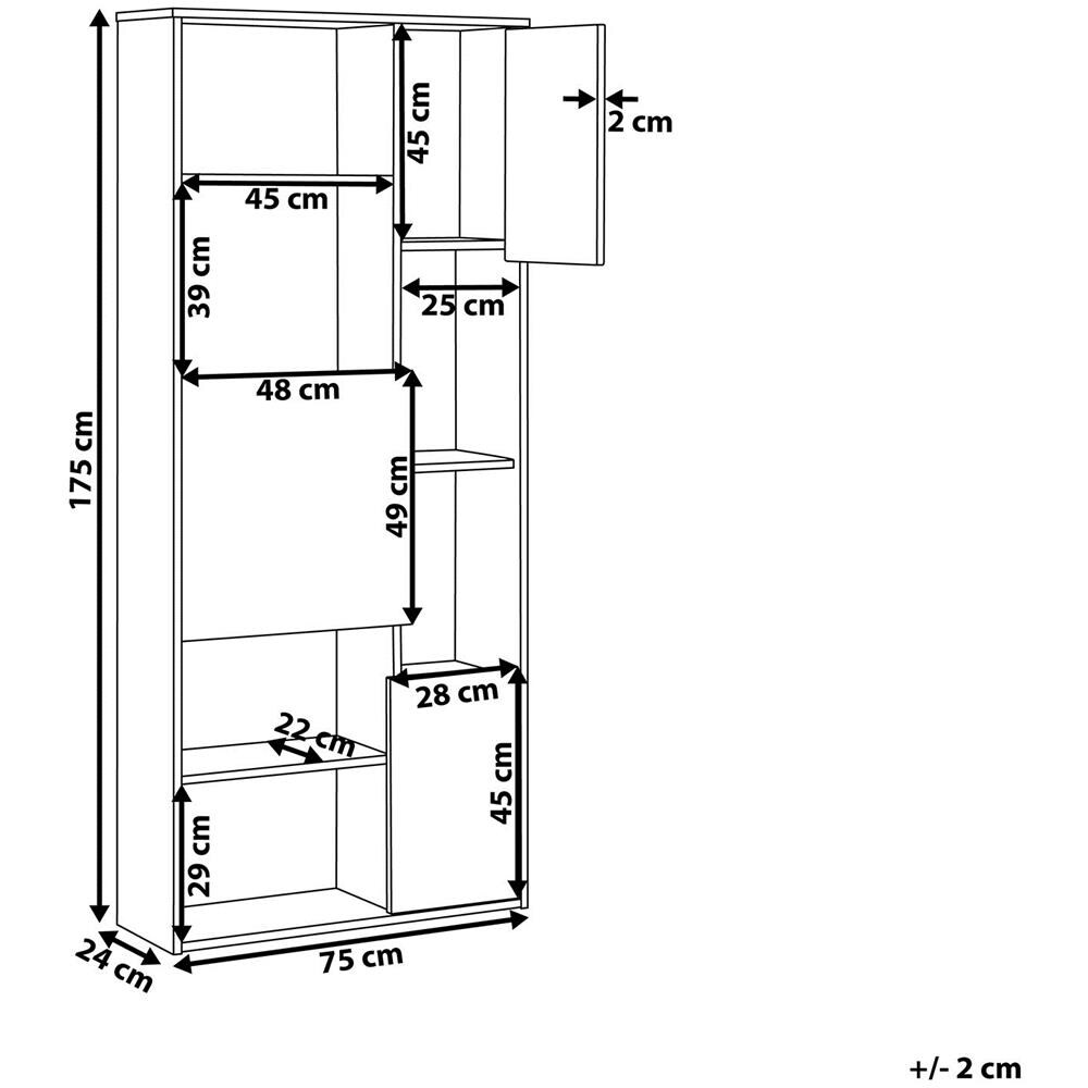 Scaffale In Legno Chiaro E Bianco Grada - Foto 2