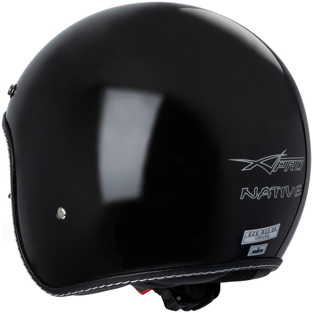 Casco Moto Jet Cafe Racer Omologato Ece 22-05 Visiera Parasole Scooter Nero Xl - Foto 2