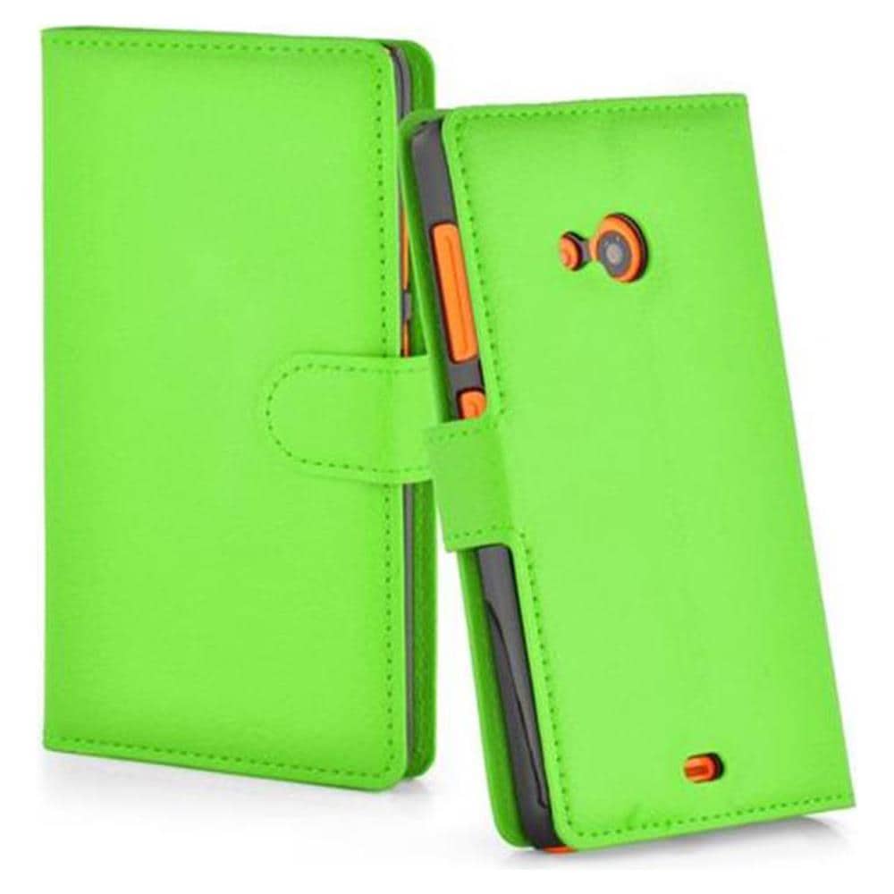 Custodia Compatibile Con Nokia Lumia 535 In Verde Menta - Coperchio Protettiva Con Chiusura Magnetica, Funzione Stand E Tasca Per Le Carte - Foto 4