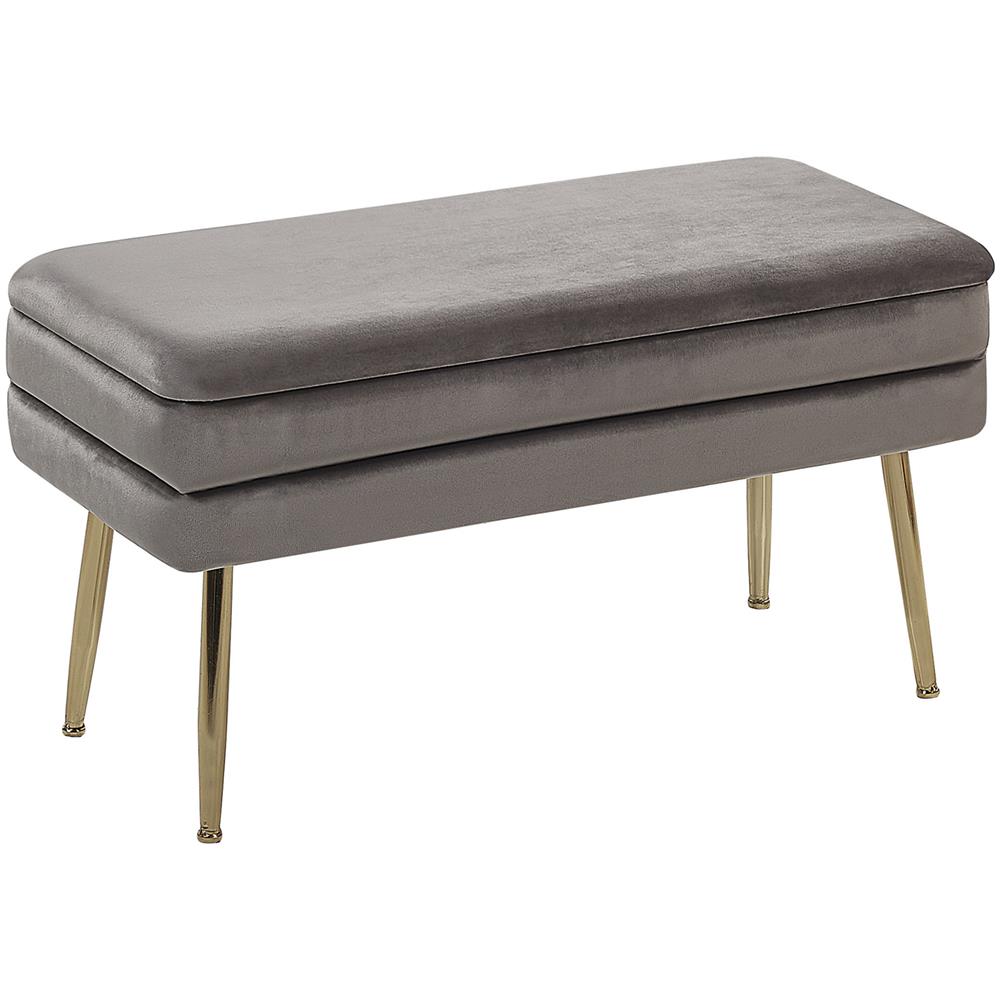 Panca Con Contenitore Per Camera Da Letto Grigia Durham - Foto 1