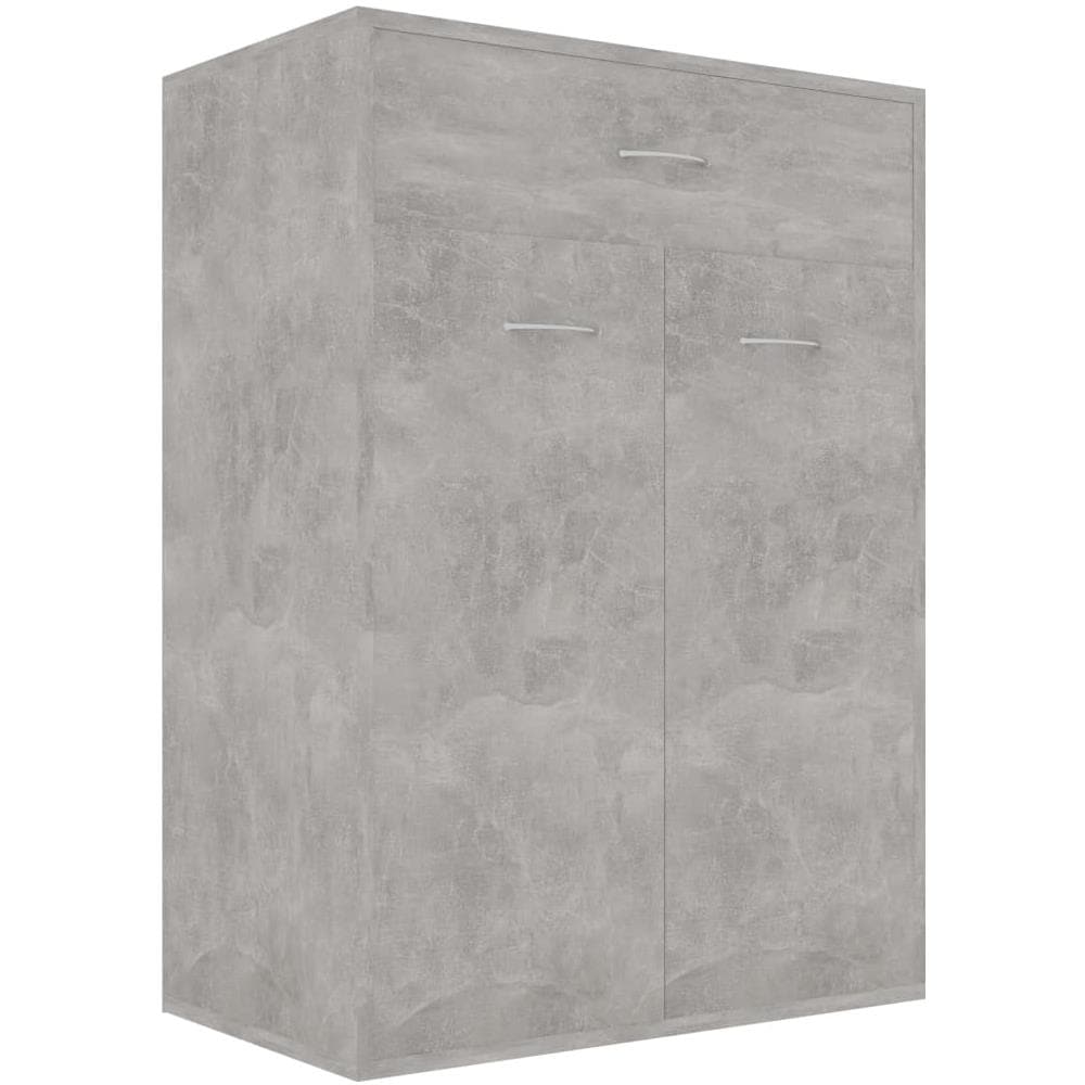 Scarpiera Grigio Cemento 60x35x84 cm in Legno Multistrato - Foto 2