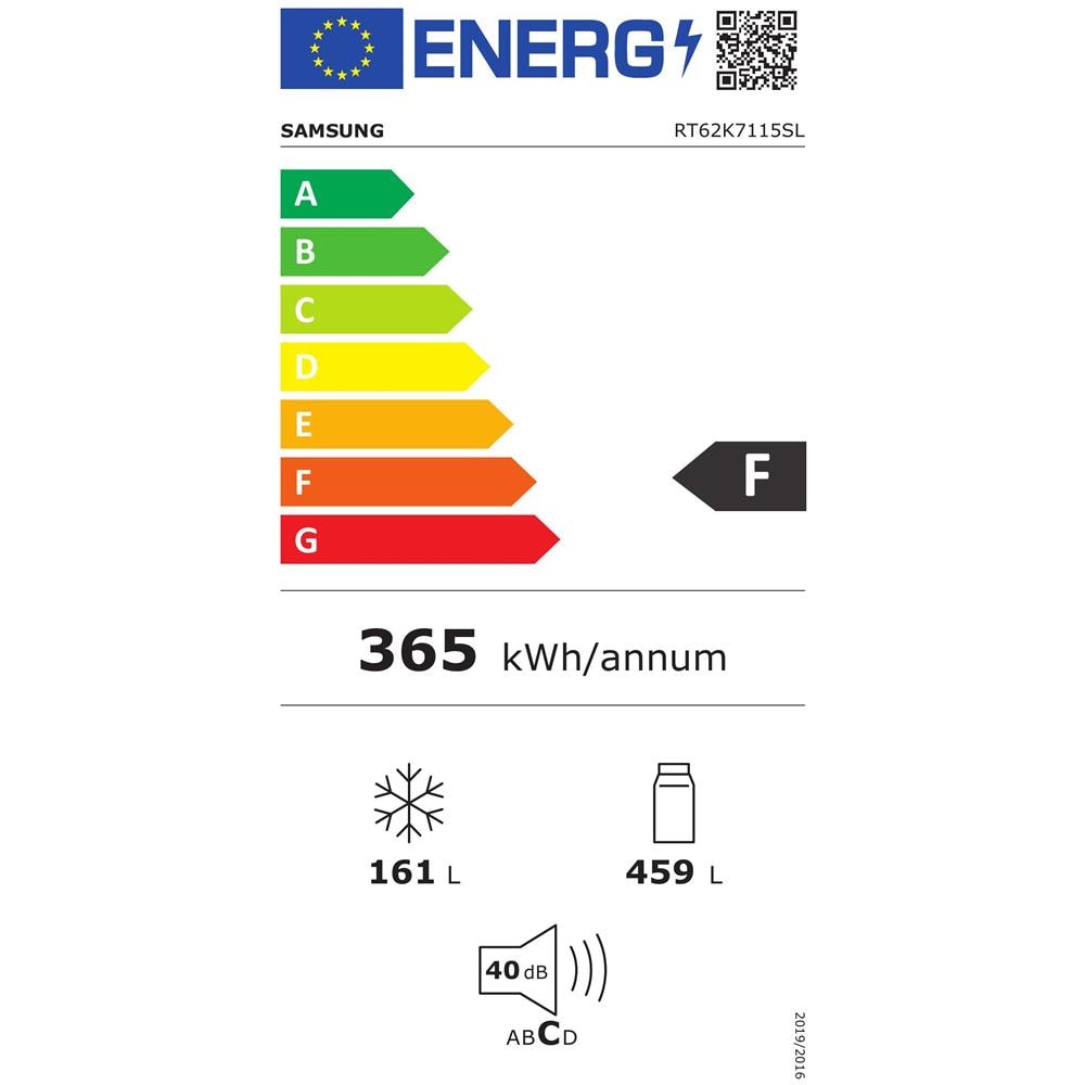 Frigorifero Doppia Porta RT62K7115SL Dual No Frost Classe Energetica F Colore Acciaio Inossidabile - Foto 2