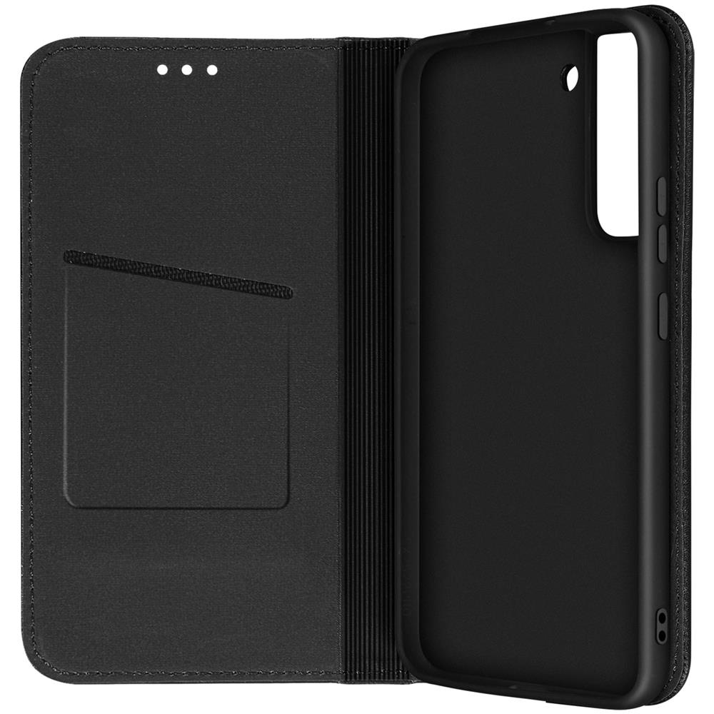 Custodia Per Galaxy S22 In Pelle Con Porta-carte Forcell Smart Pro - Nera - Foto 1