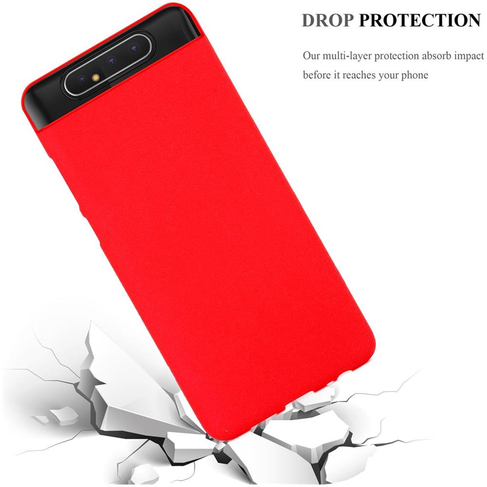 Custodia Compatibile Con Samsung Galaxy A80 / A90 5g In Frost Rosso - Coperchio Protettivo In Silicone Tpu Flessibile - Foto 7