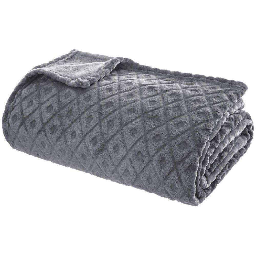 Coperta Morbida, Kapa, Copriletto Losan, Placcato 3d, Grigio, 180 X 230 Cm - Foto 1