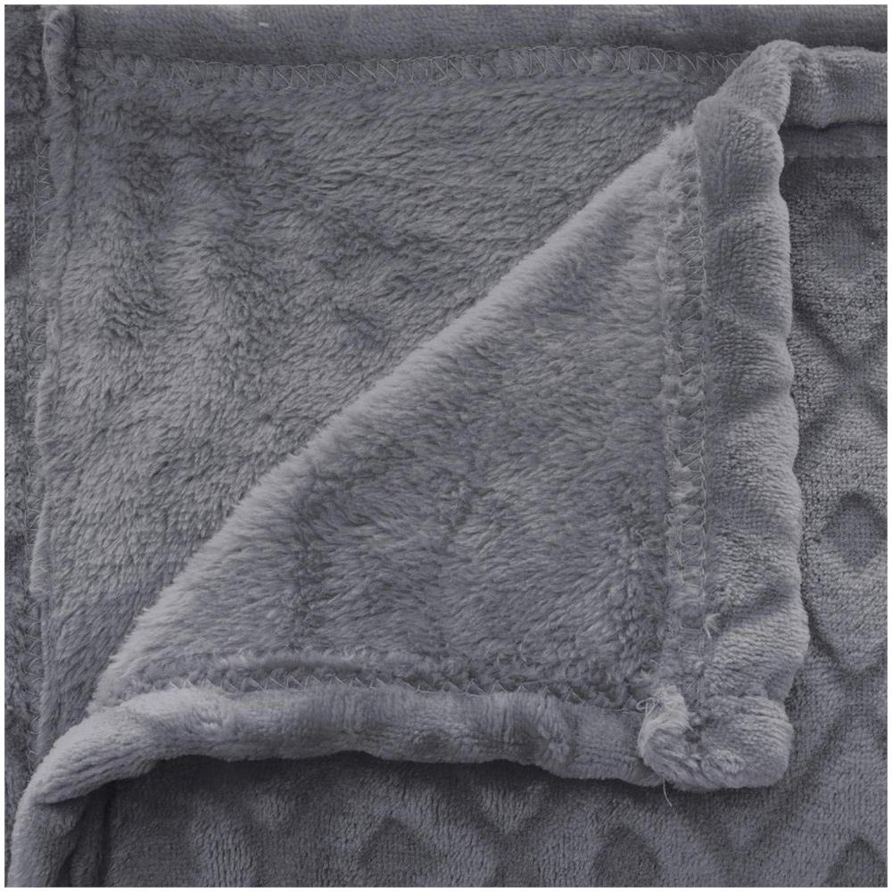 Coperta Morbida, Kapa, Copriletto Losan, Placcato 3d, Grigio, 180 X 230 Cm - Foto 2