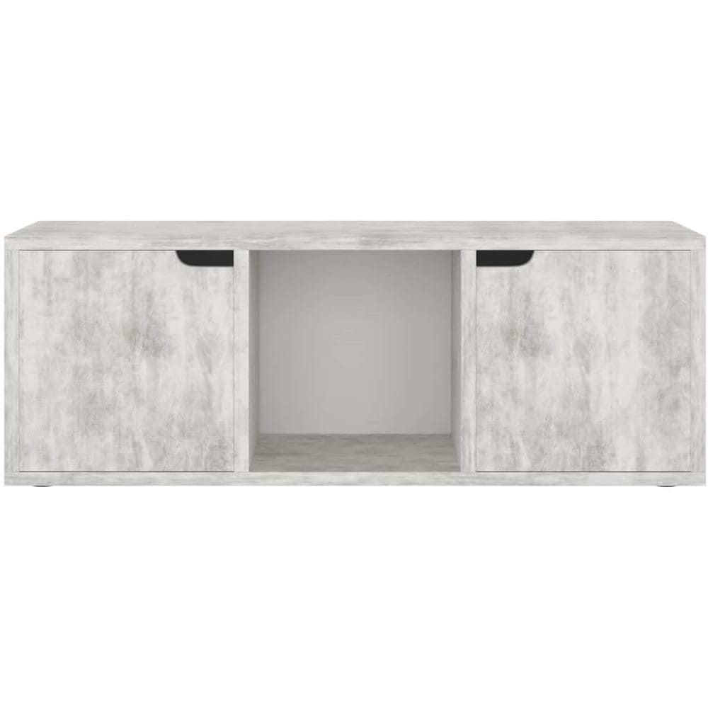 Mobile Porta TV Cemento 88,5x27,5x30,5 cm in Legno Multistrato - Foto 9
