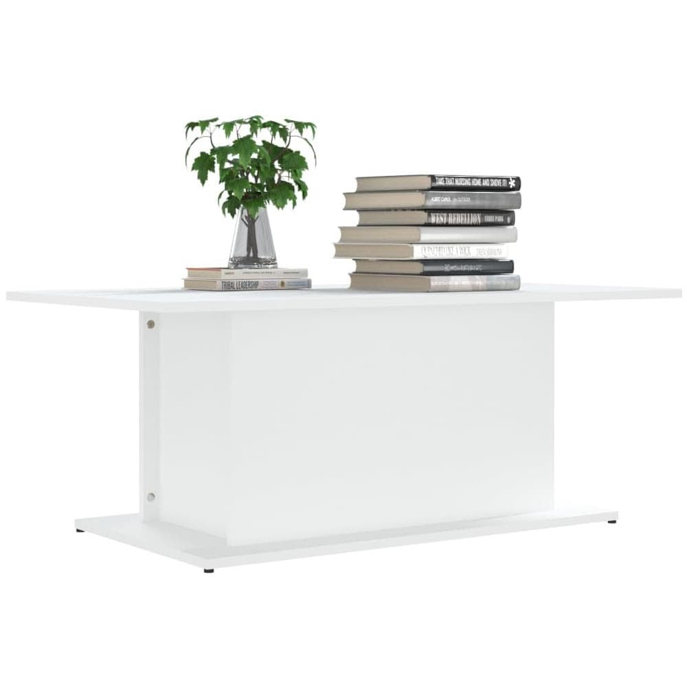 Tavolino da Salotto Bianco 102x55,5x40 cm in Truciolato - Foto 3