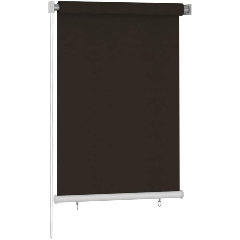 Tenda A Rullo Per Esterni 100x140 Cm Marrone Hdpe - Foto 2