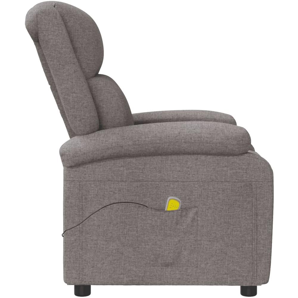 Poltrona ad Ala Massaggiante Tortora in Tessuto - Foto 2