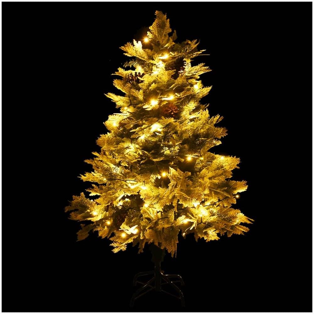 Albero Di Natale Con Led E Pigne Verde 150 Cm In Pvc E Pe - Foto 5