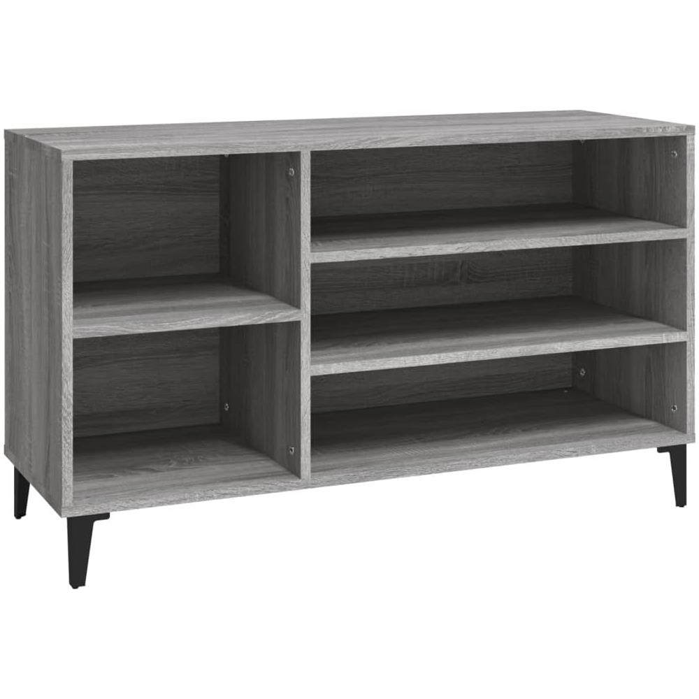 Scarpiera Grigio Sonoma 102x36x60 Cm In Legno Multistrato - Foto 2