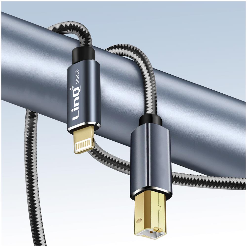 Cavo Da Stampante Usb Tipo B Per Ipad E Iphone Nylon Intrecciato Da 1,5 M - Foto 2