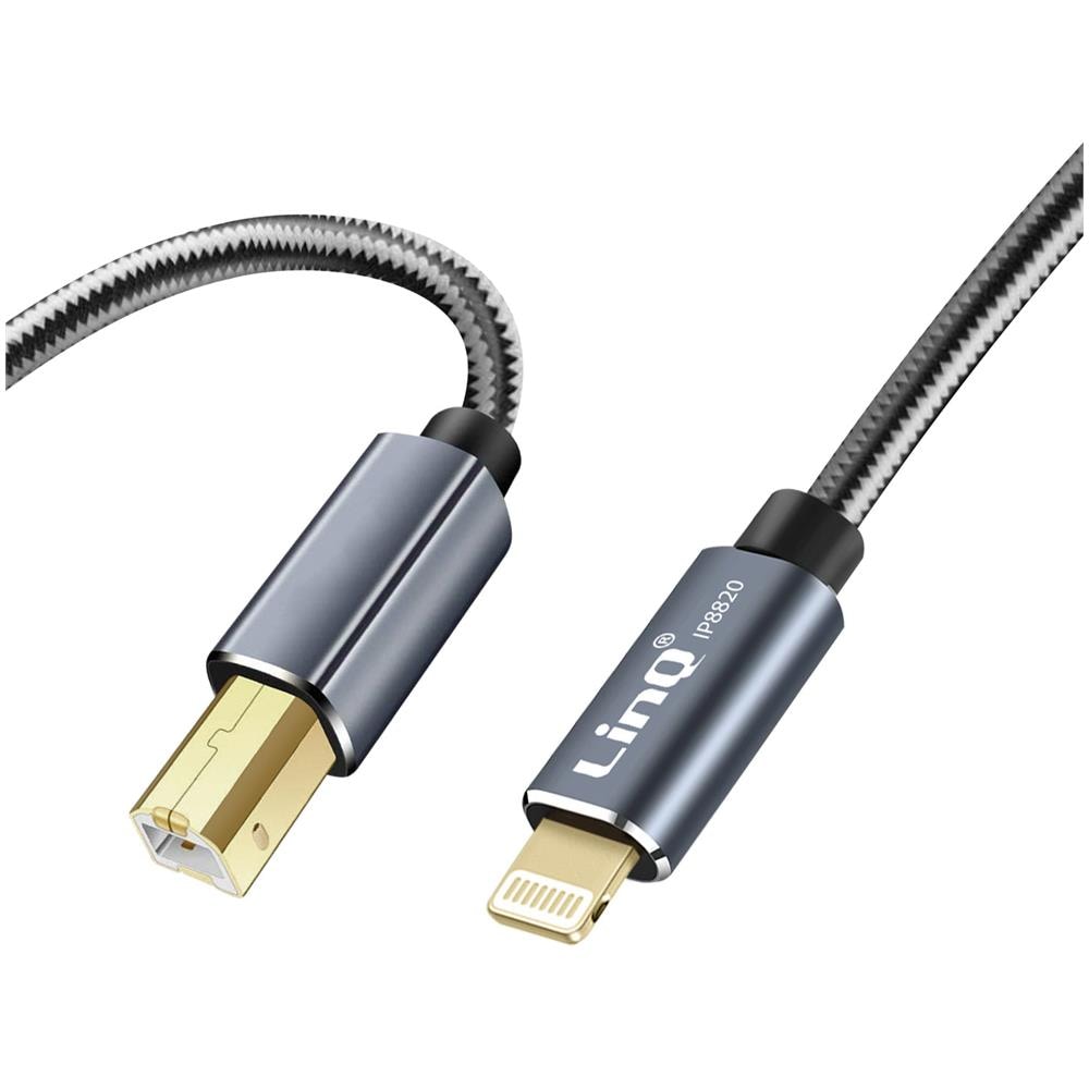 Cavo Da Stampante Usb Tipo B Per Ipad E Iphone Nylon Intrecciato Da 1,5 M - Foto 1