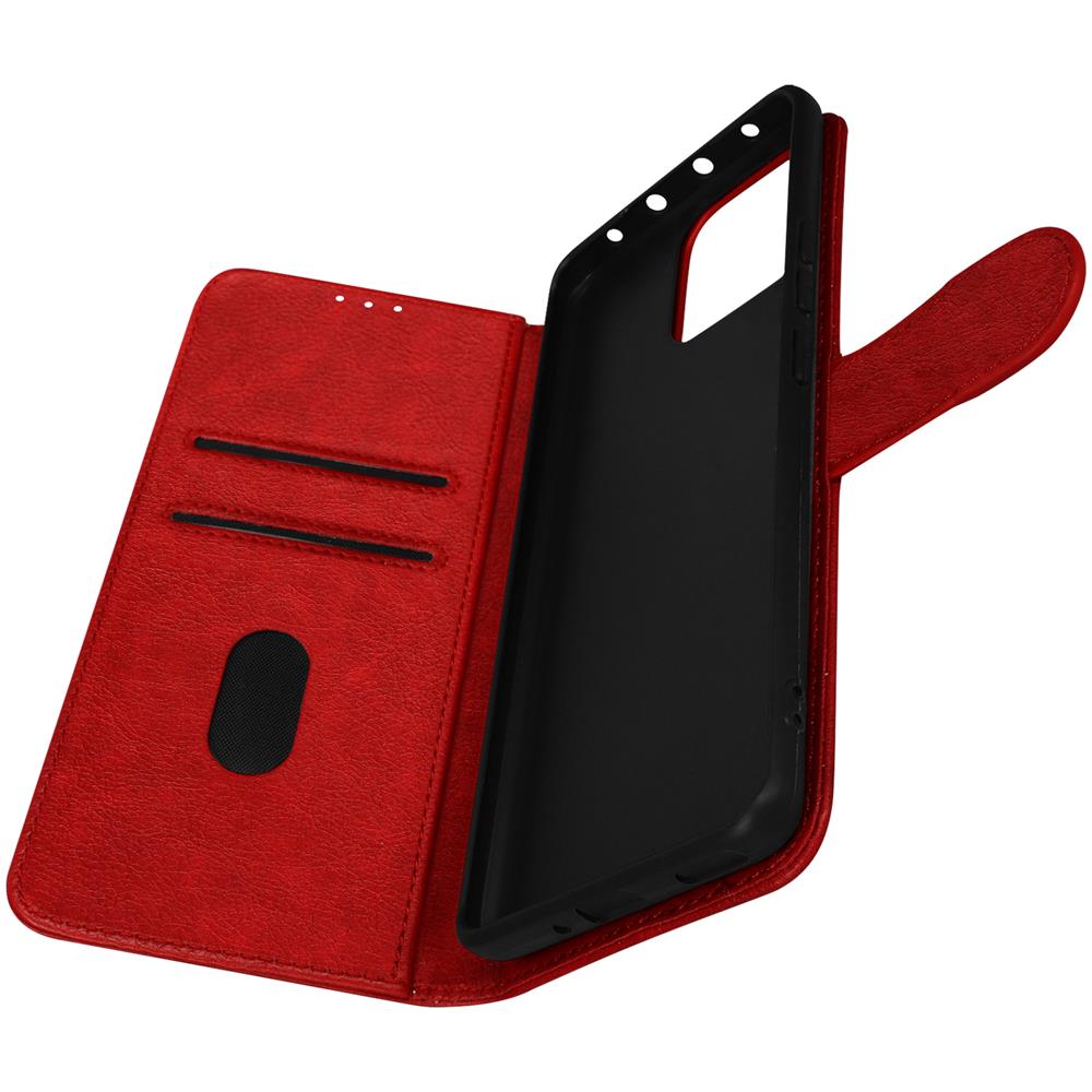 Custodia Per Xiaomi 13, Portacarte E Funzione Supporto Rossa - Foto 2